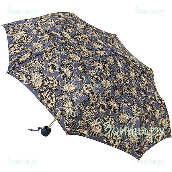 Легкий женский зонтик с узором Fulton L354-3280 Etched Floral Minilite-2