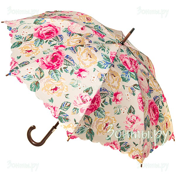 Дизайнерский зонт-трость Cath Kidston L541-3236 Forest Rose Taupe