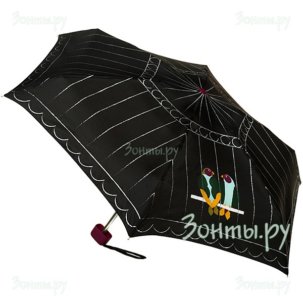 Миниатюрный дизайнерский зонт для женщин Lulu Guinness L717-3253 LovebirdTiny