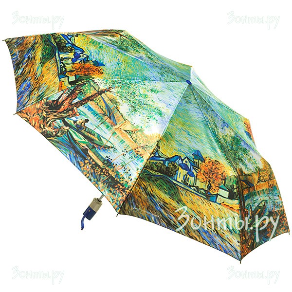 Женский зонт из блестящей ткани с системой полный автомат Zest 23744-470