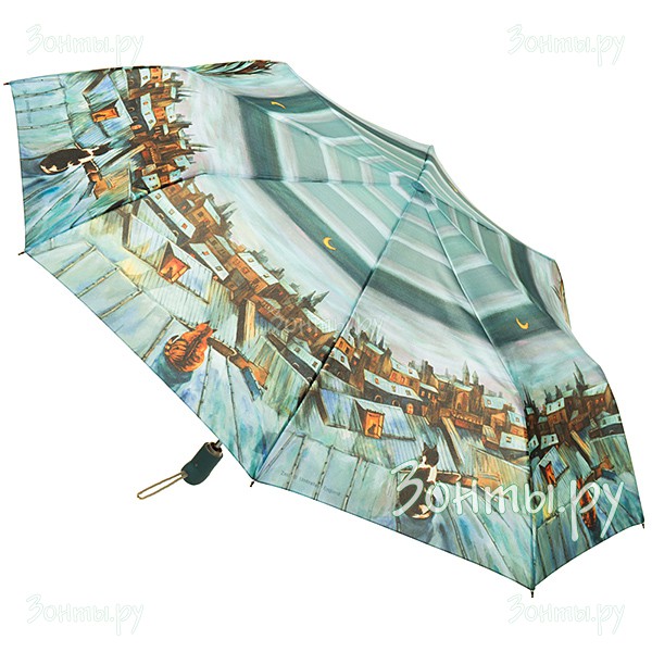 Женский зонтик с рисунком (полный автомат) Zest 23945-455