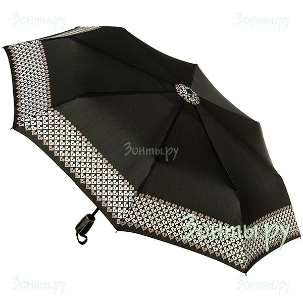 Женский черно-белый зонт с узором Doppler 7441465 AR-03
