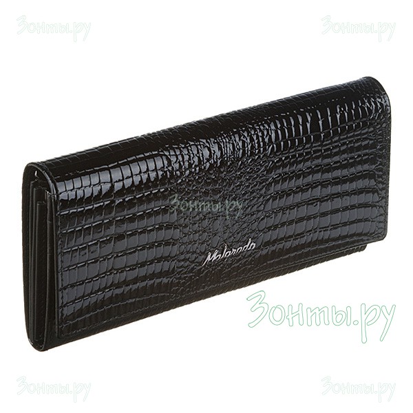 Женский кожаный кошелек Malgrado 72032-3-46 Black черного цвета