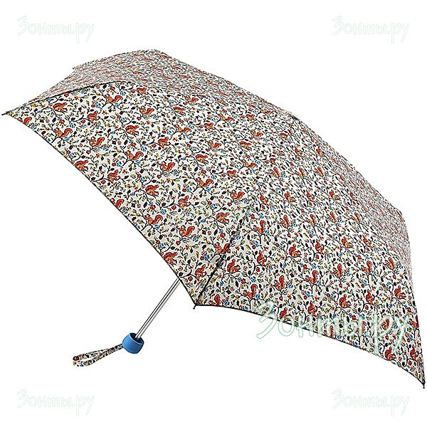 Легкий женский зонт с узором Cath Kidston L768-3064 SquirrelsIvory