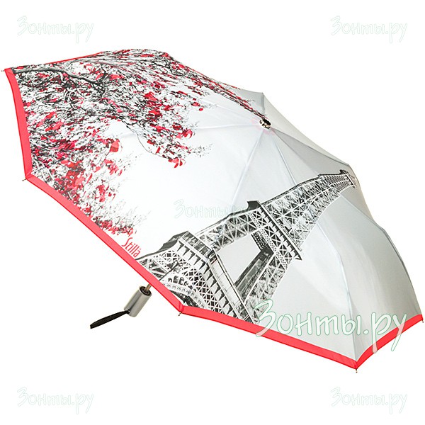 Полностью автоматический женский зонт с рисунком Stilla 752/1 mini