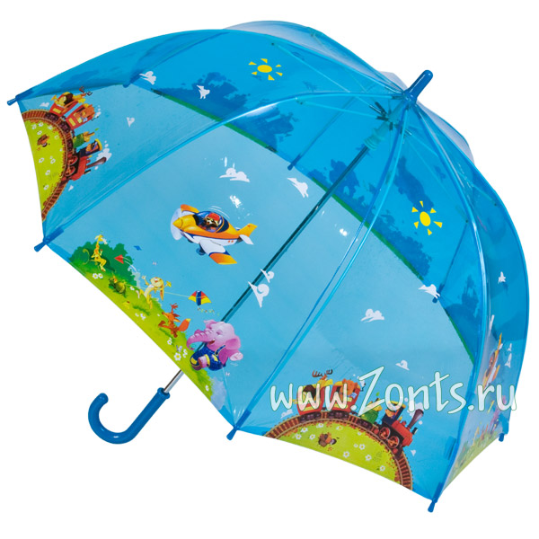 Детский прозрачный зонтик для мальчиков Zest 51510-21