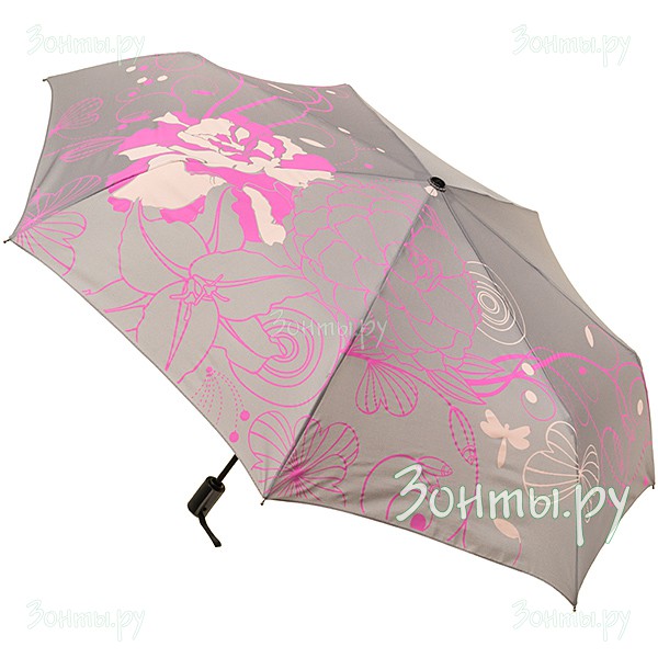 Женский легкий зонтик с цветами Три слона 368-40J