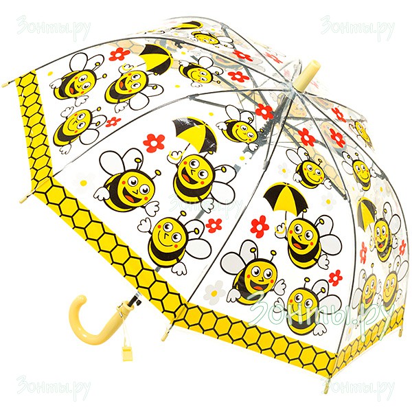 Зонт прозрачный для детей (с рисунком) Torm 14807-04