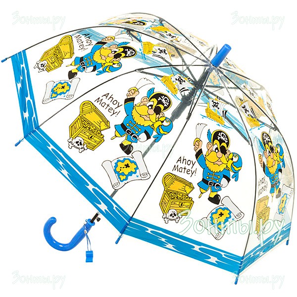 Детский зонтик с прозрачным куполом для мальчика Torm 14807-06