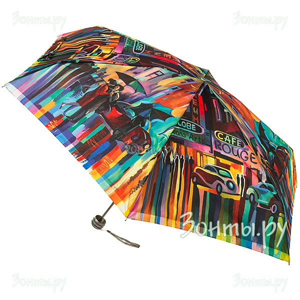 Небольшой женский зонт Zest 253626-320 с оригинальным рисунком