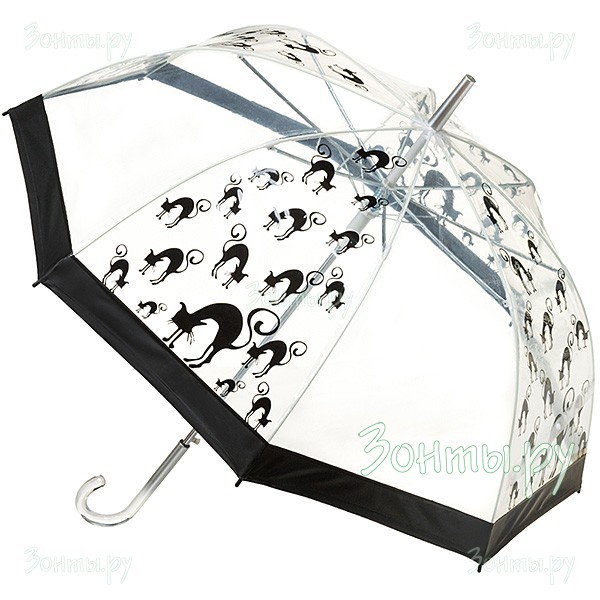 Молодежный прозрачный зонт-трость автомат Ame Yoke L60-05