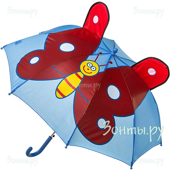 Детский зонтик Бабочка  ArtRain 1653-05 автомат