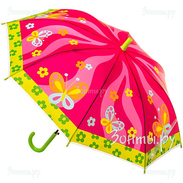 Детский зонт-трость автомат бабочки Torm 14811-02