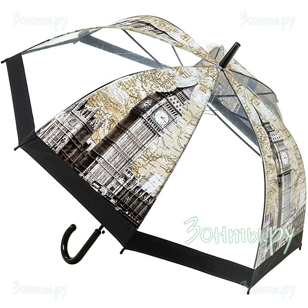 Прозрачный женский зонт-трость автомат Torm 14895-02