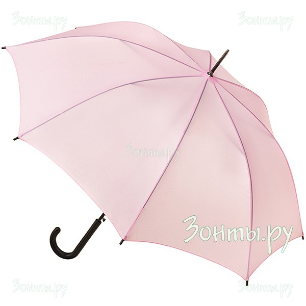 Женский зонт-трость Torm 1401-07 розовый однотонный, автомат
