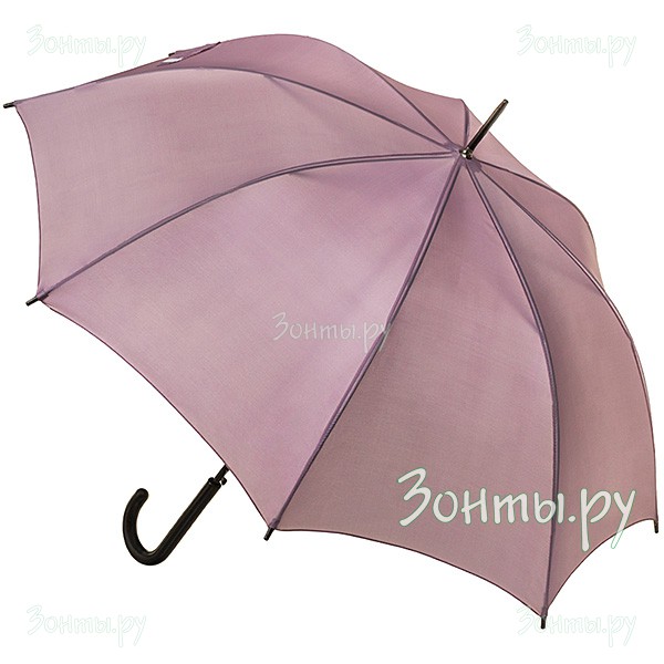 Женский зонт-трость Torm 1401-10 серо-фиолетовый однотонный, автомат