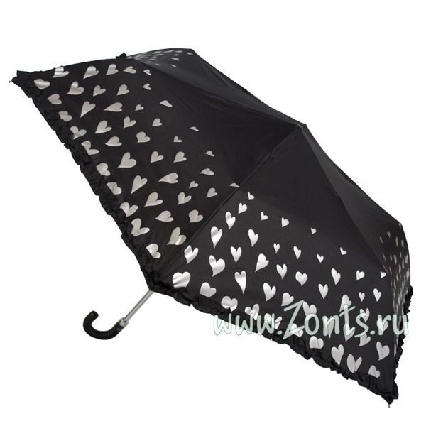 Зонтик женсикй Fulton L553-2142 Silver Hearts