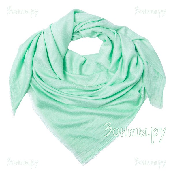 Светло-зеленый платок-шаль шейный с рисунком пейсли Rossini SH1659-18