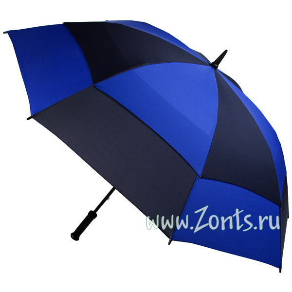 Большой зонт-гольфер Fulton S669-2167 Blue Navy Stormshield с прорезиненной ручкой