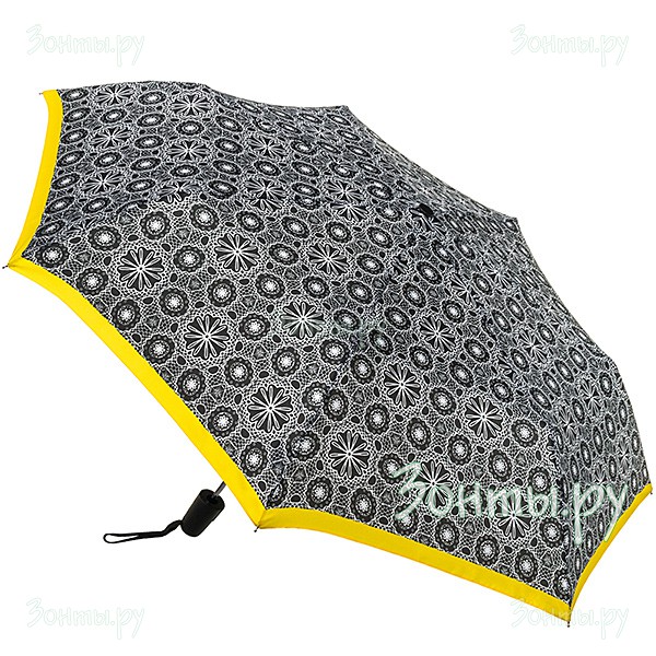 Женский зонт с желтой полоской Derby 7202165 PL-04, автомат