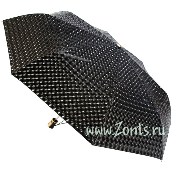 Черный 3D зонт Три слона 130-05