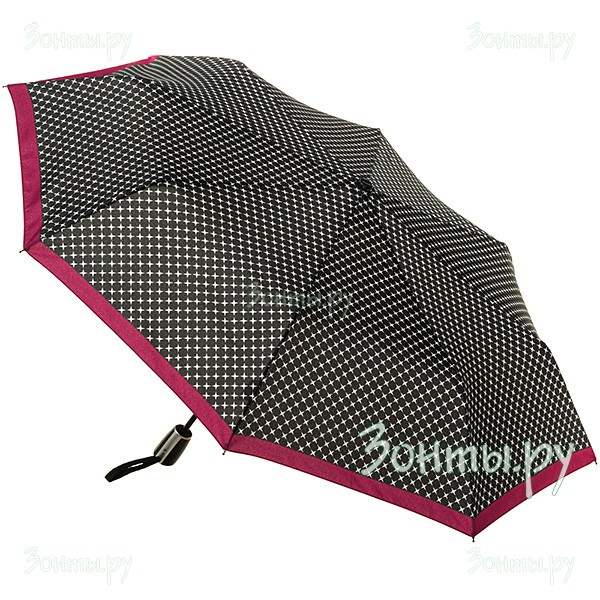 Зонт женский Doppler 7441465 LA-01 с красной каймой и звездочками