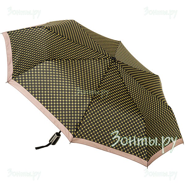 Женский зонт Doppler 7441465 LA-02 с бежевой каймой и звездочками