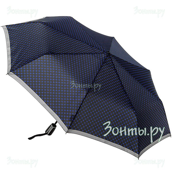 Женский зонтик Doppler 7441465 LA-03 с голубой каймой и звездочками