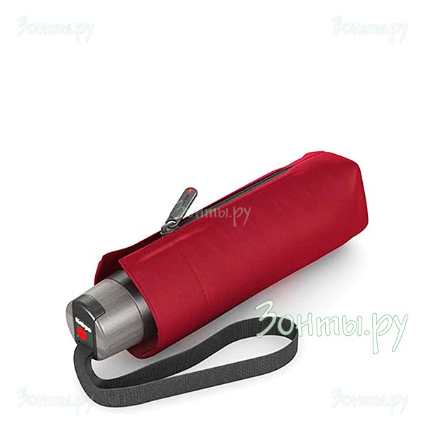 Женский зонт Knirps 9530101510 Dark Red с UV фильтром, механика