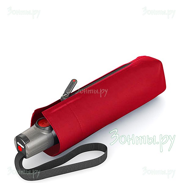 Зонт красный Knirps 9531001500 Red с UV защитой, полный автомат