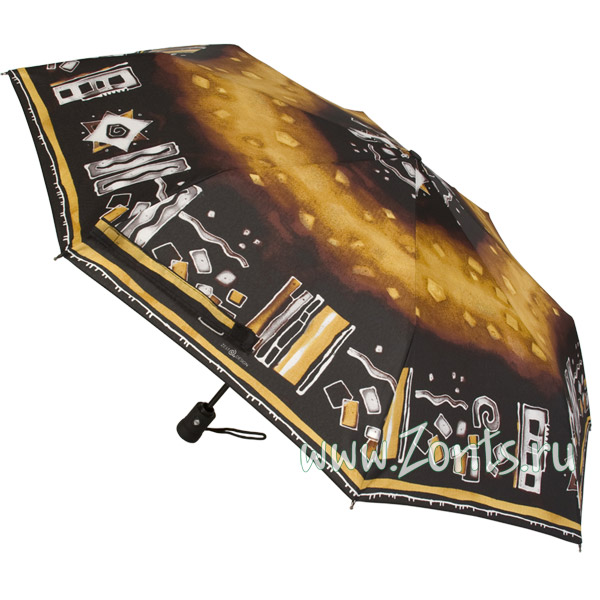 Практичный женский зонт Airton 3915-70 с абстрактным узором