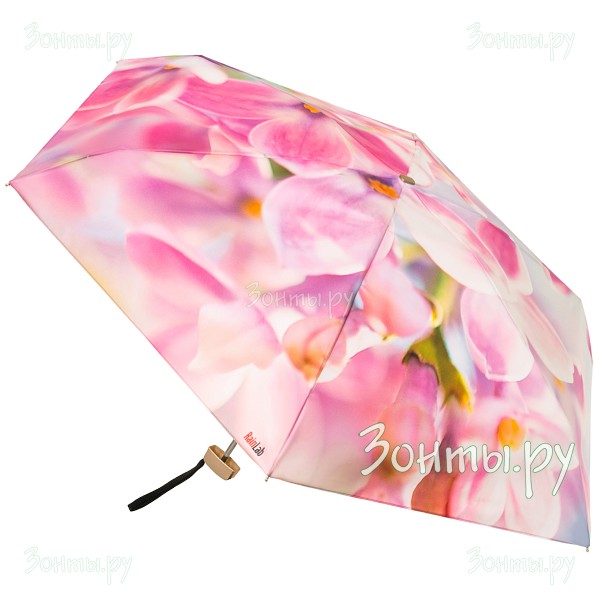 Плоский мини зонтик с принтом сирени RainLab 009MF Lilac