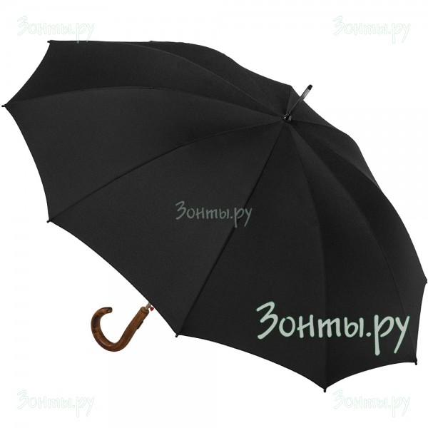 Зонт-трость Knirps 9657701000 Black с деревянной ручкой