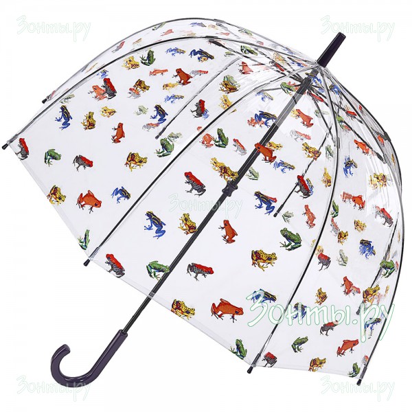Прозрачный зонт-трость Fulton L042-3638 In The Pond (Лягушки)
