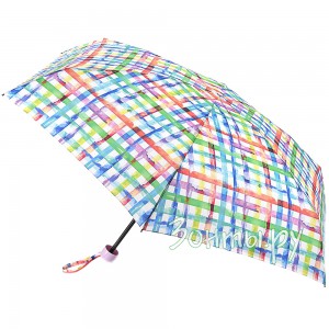 Нажмите чтобы увеличить Женский компактный зонтик Fulton L859-3627 Rainbow Check (Яркая клетка)