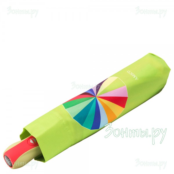 Разноцветный недорогой зонт Amico 350-05A