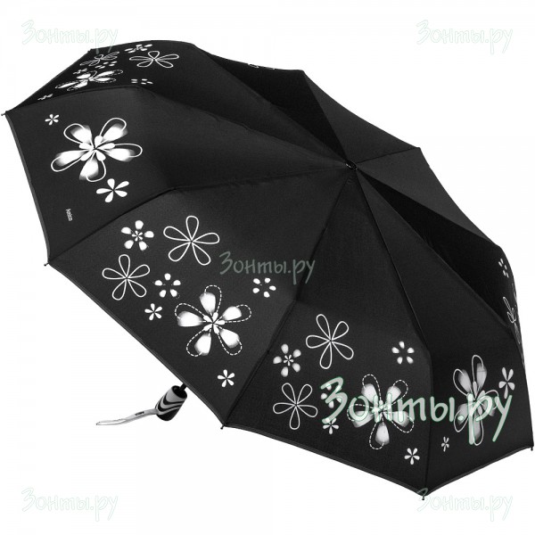Зонт недорогой черного цвета Amico 365-06 полный автомат
