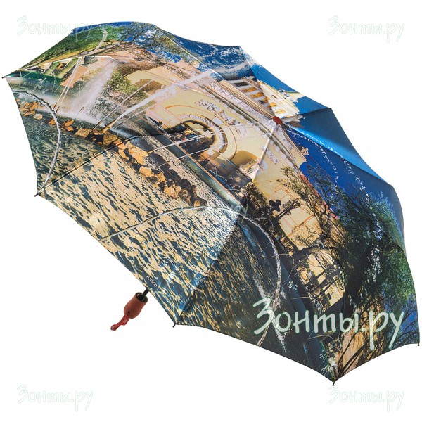 Женский зонт с фото здания Адмиралтейства на весь купол Amico 6124-03S