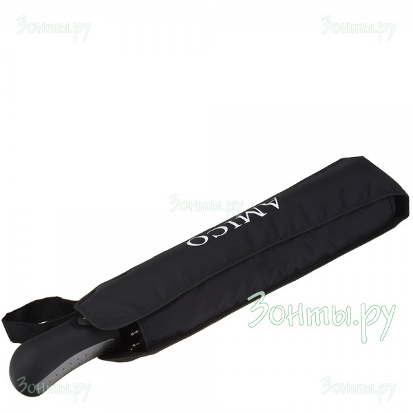 Большой зонт черного цвета Amico 8700-01 дешевый