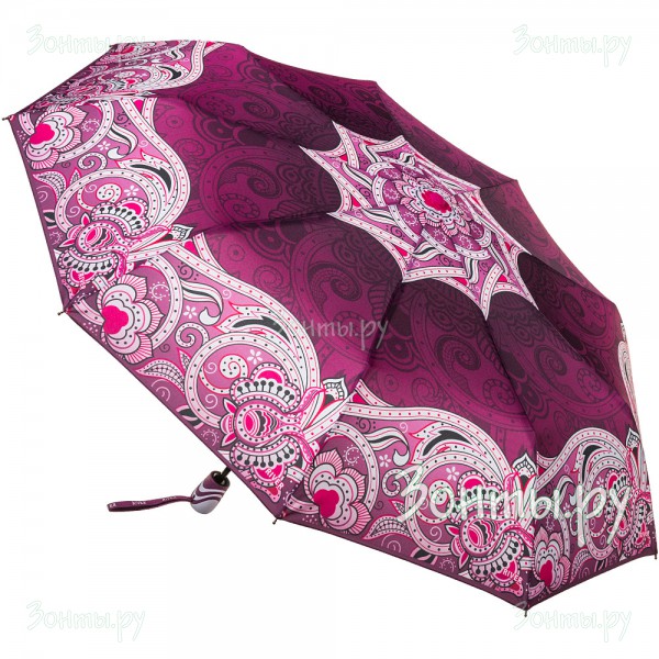 Женский зонт с орнаментом River 1224-01 полный автомат