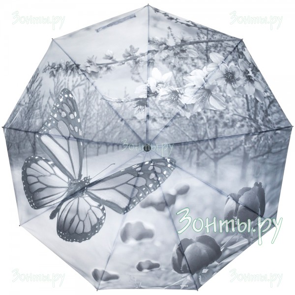 Зонт с бабочками на полный купол River 6107-01
