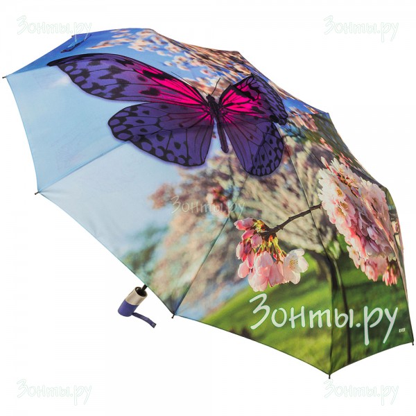 Зонтик с большой бабочкой на куполе River 6105-04