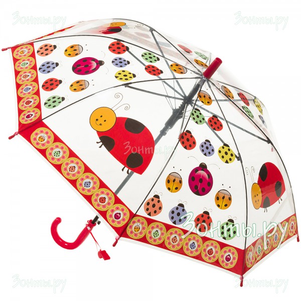 Зонтик для детей прозрачный Torm 14807-16 со свистком