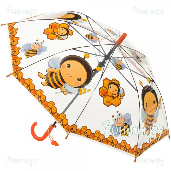 Детский зонт со свистком Torm 14807-17 прозрачный