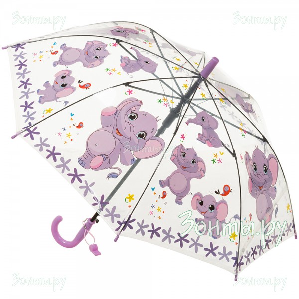 Детский прозрачный зонт со свистком Torm 14807-24 автоматический
