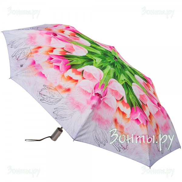 Зонтик с тюльпанами Stilla 810/1 mini полный автомат