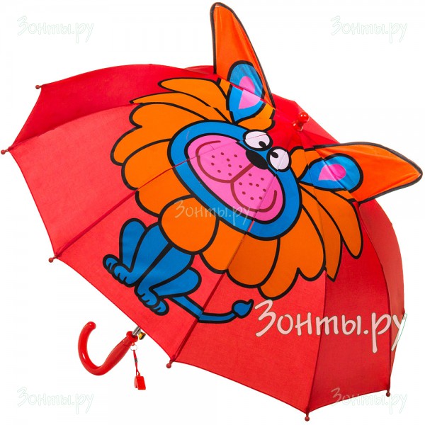 Детский зонтик ArtRain 1653-08 с ушками и свистком
