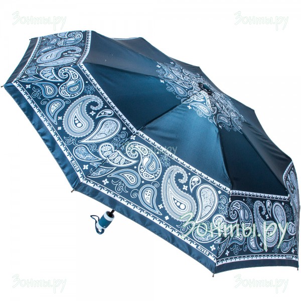 Зонт из сатина полный автомат River 2201-06 с узором