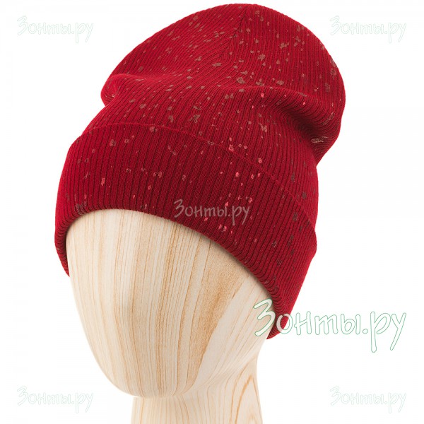 Женская шапка красная Nuages NH-1799-034