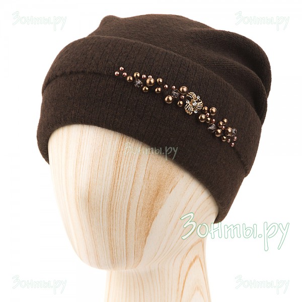 Женская шапка темно-коричневая Nuages NH-860-06